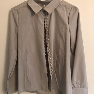 Gray dress shirt